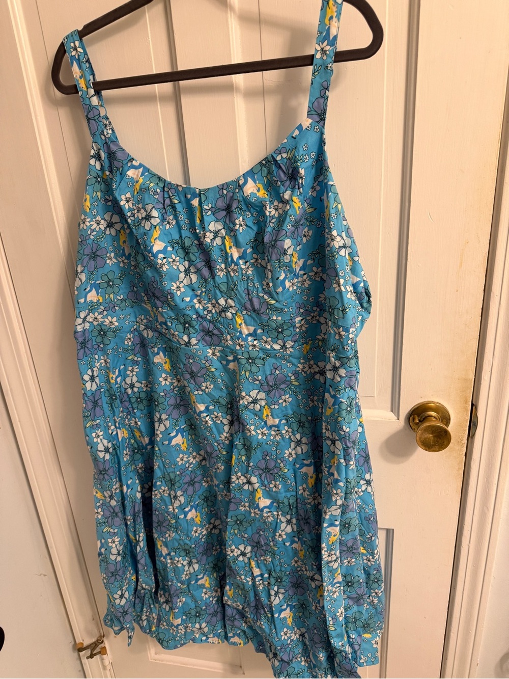 torrid x Disney blue Alice in Wonderland Floral Midi Dress